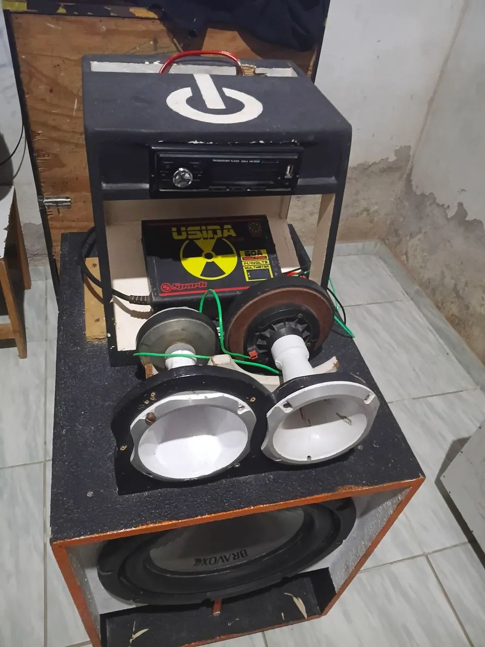 Caixa de som trio 