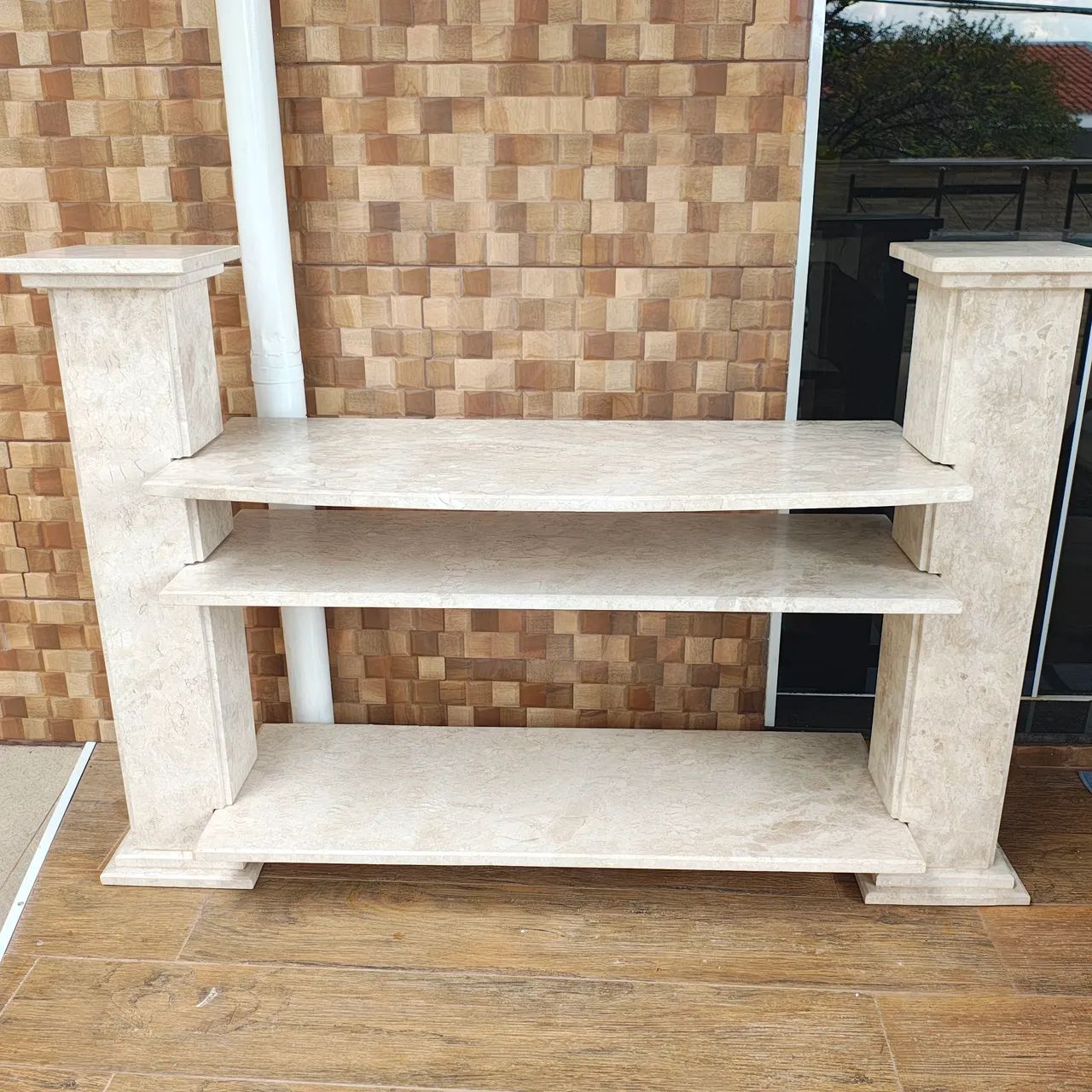 Rack de mármore travertino 