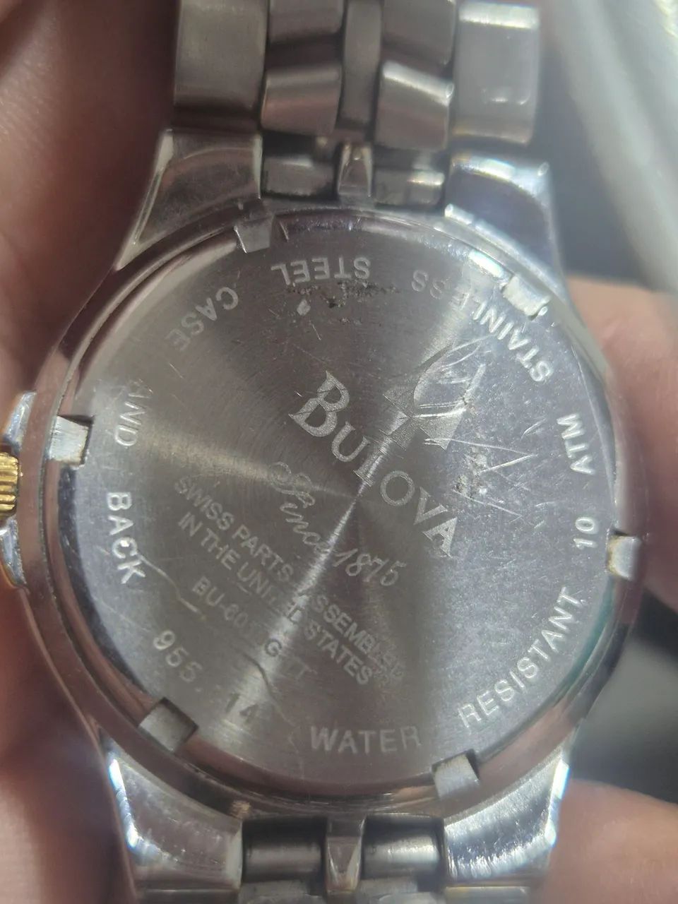 Relógio BULOVA SOCIAL  À QUARTZ   955.114   -   FUNCIONANDO PERFEITAMENTE - Foto 5