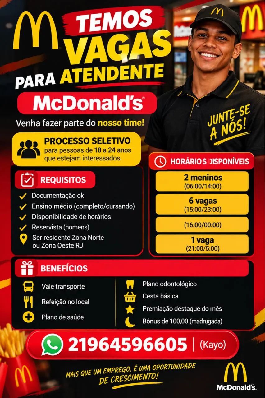 Vagas para atendente  - Foto 2