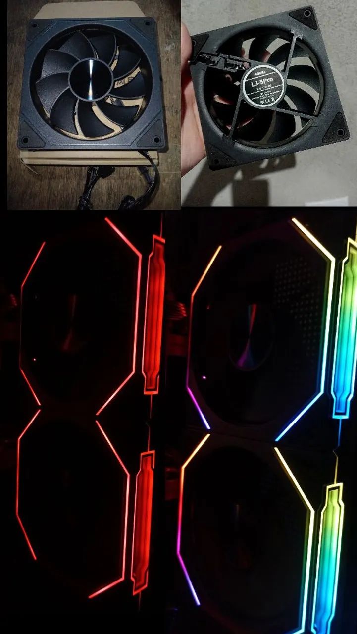 Kit 5 Fans Prism 5 PRO Reverse e 2 Prism 4 RS | ARGB 5V E PWM 12V | 5 REVERSE E 2 FORWARD  - Foto 2