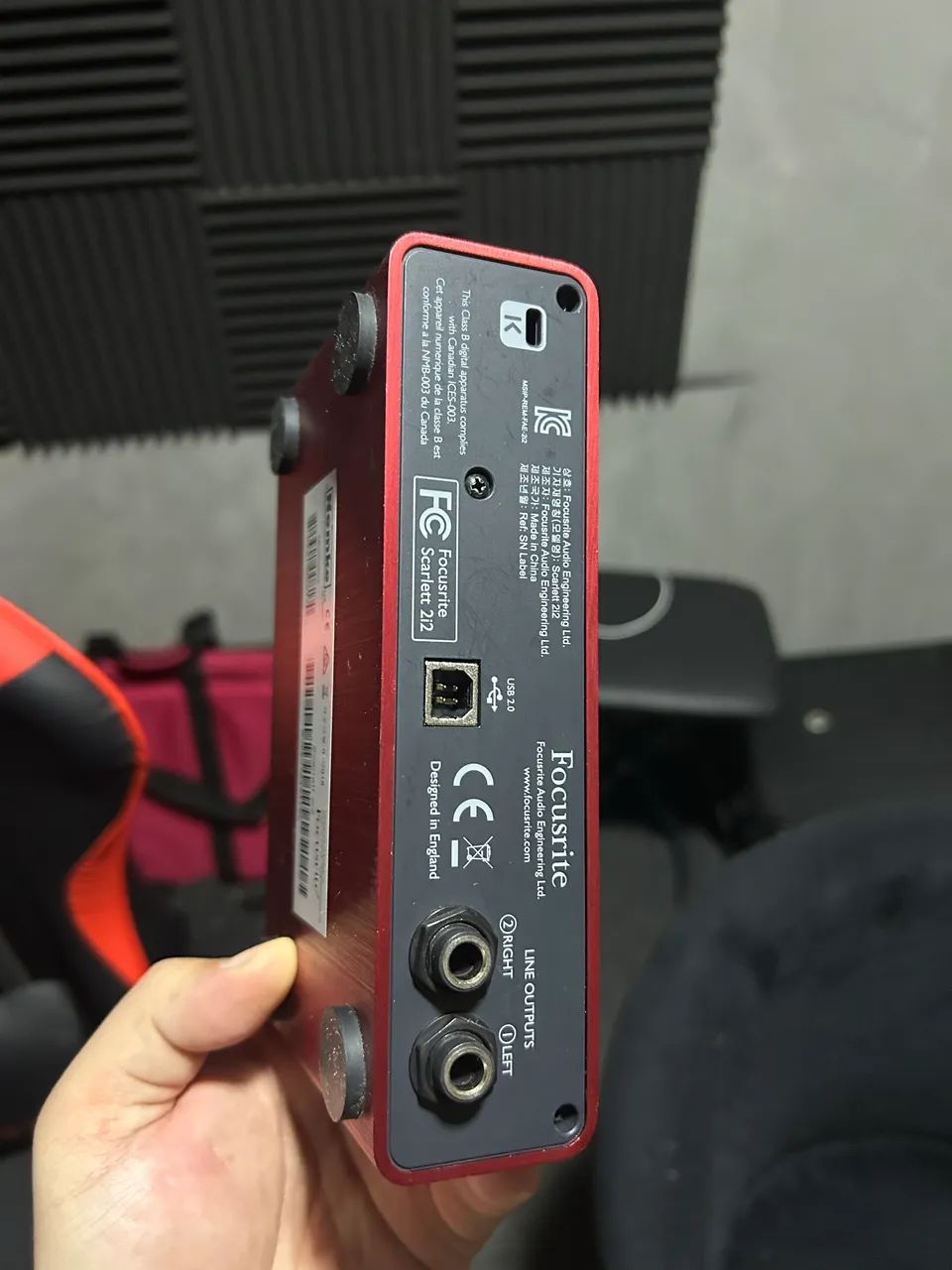Interface de áudio focusrite 2i2  - Foto 4