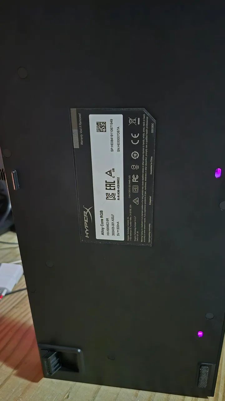 Teclado Gamer HyperX Alloy Core RGB ABNT2 - Perfeito Estado (Venda Rápida) - Foto 5