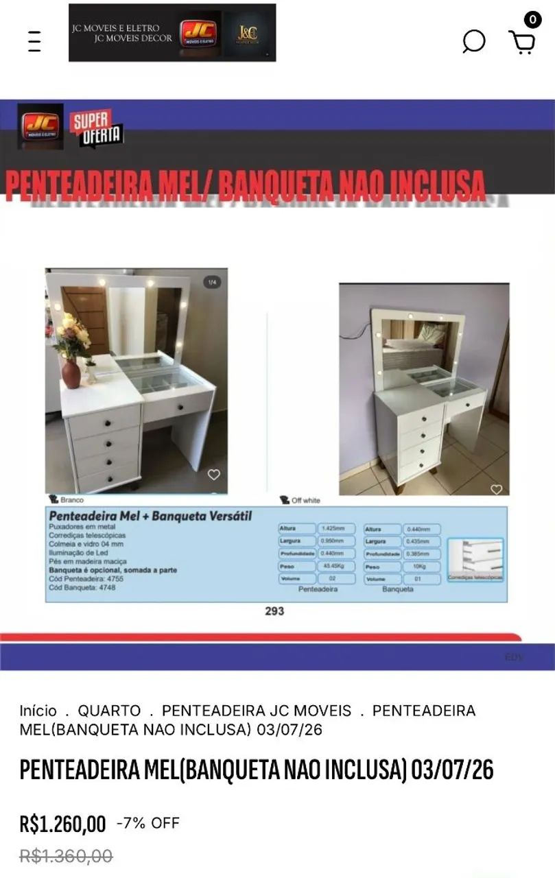 PENTEADEIRA PROMOÇÃO  - Foto 5