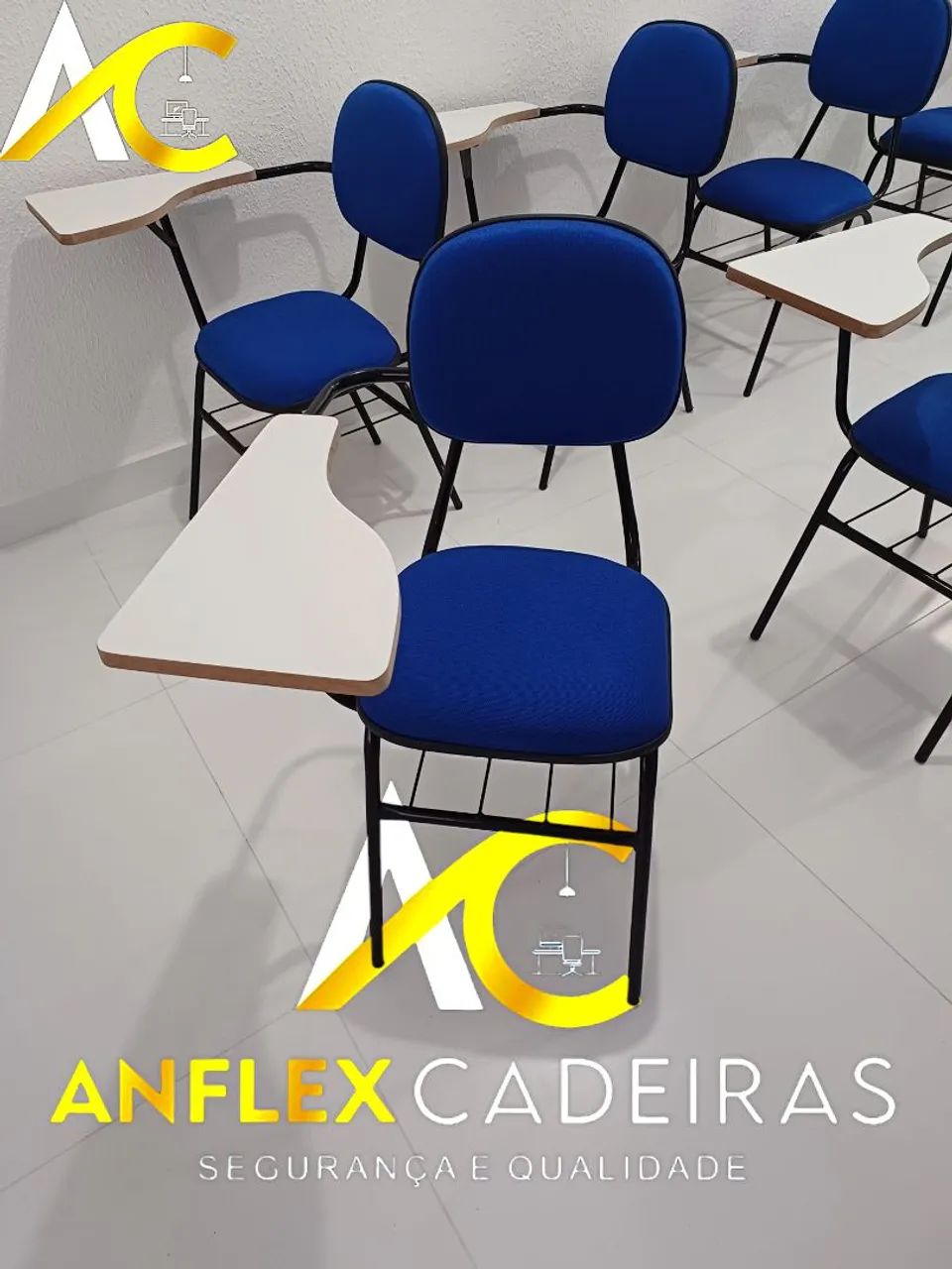 Cadeiras universitária estofada para Escolas, cursos, reforço e auto escolas  - Foto 2