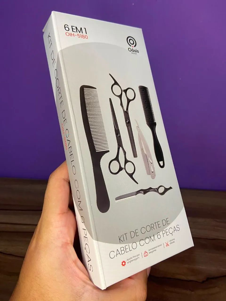 Kit Corte de Cabelo com 6 Peças - OIH-5180 Oásis - Foto 4