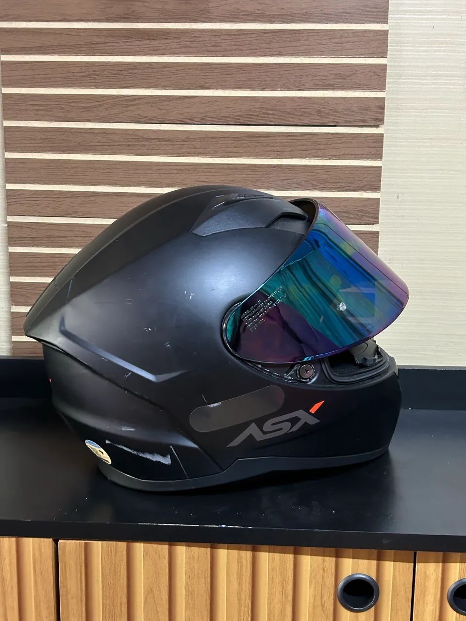 Capacete ASX City Preto Fosco  - Foto 3