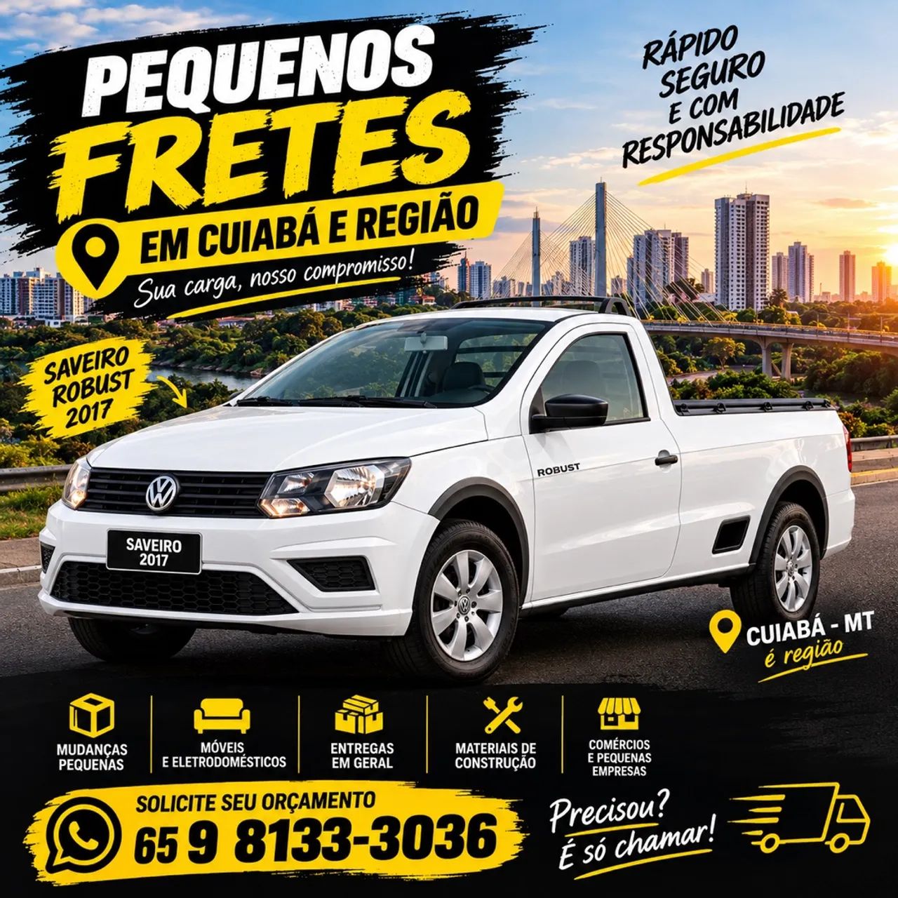 Pequenos fretes Cuiabá e região 