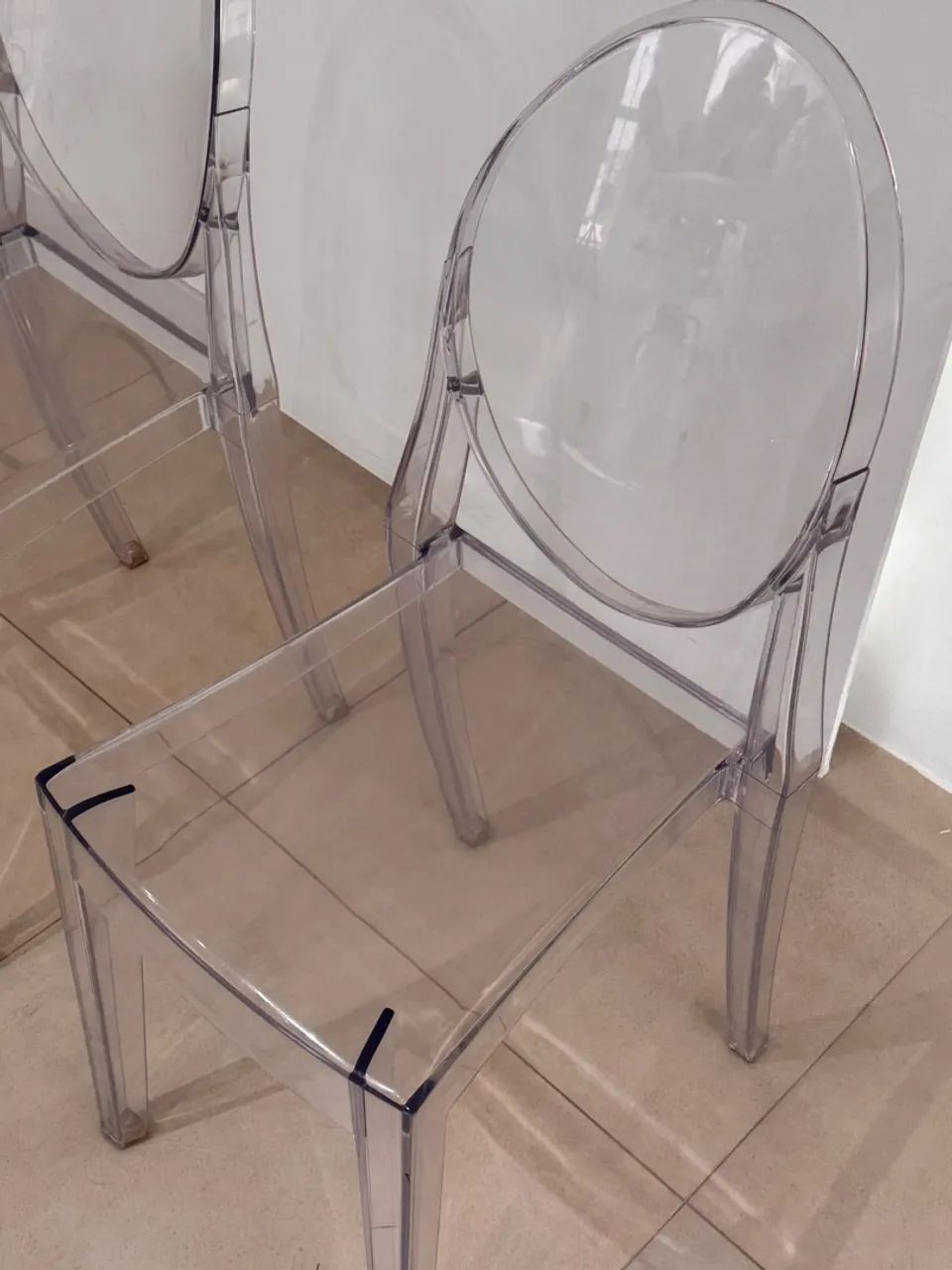 Kit 2 Cadeiras Sala Jantar Transparente Policarbonato - Foto 4