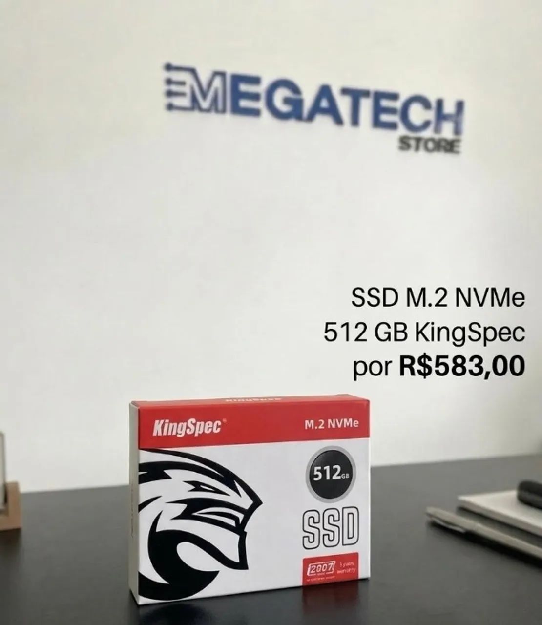 KingSpec 512GB M.2 NVMe SSD