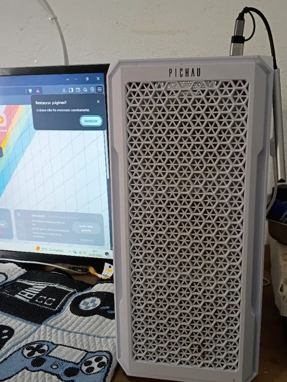 Pc Gamer completo com Monitor e teclado - Foto 3