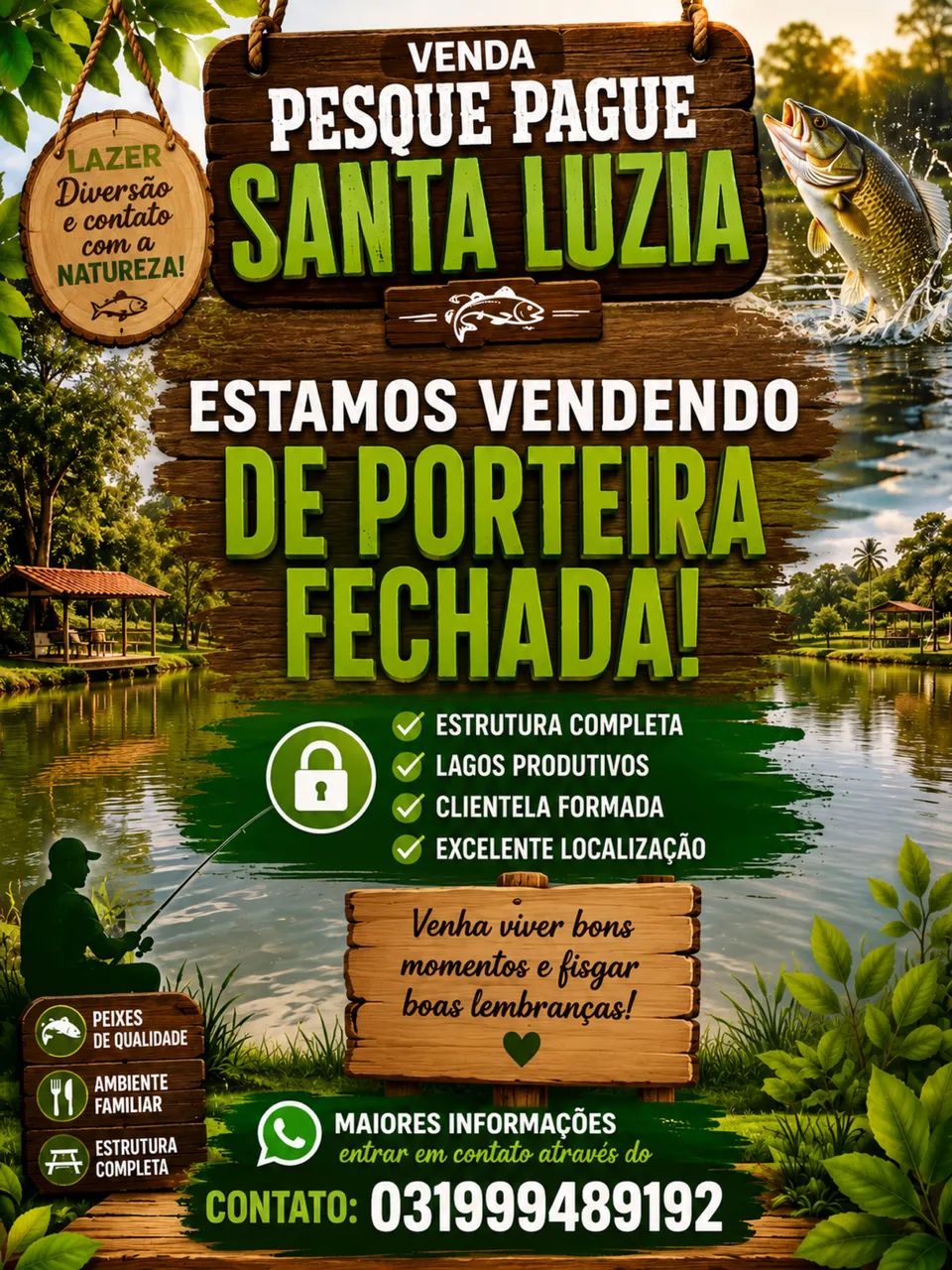 Vendo Pesque Pague de Porteira Fechada 