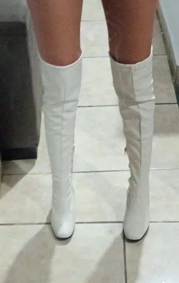 Bota feminina branca 