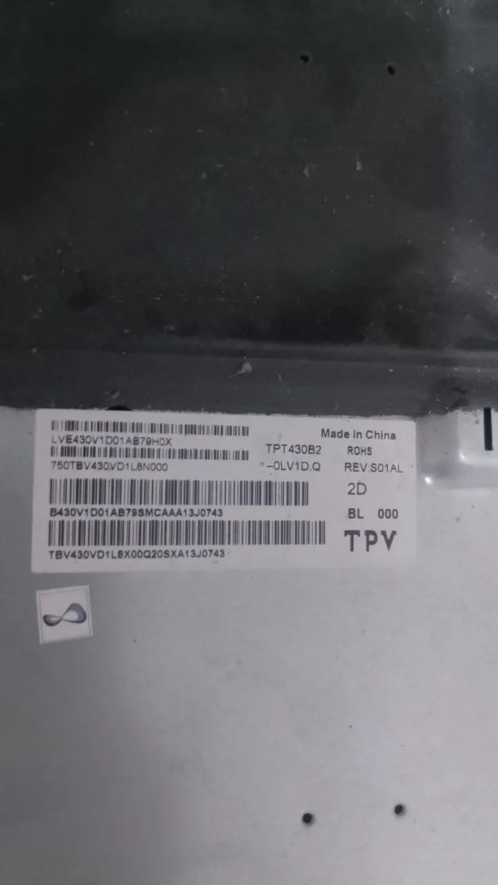 Placa TCOM + Wifi TV AOC 43S5195/78 usada funcionando - Foto 2