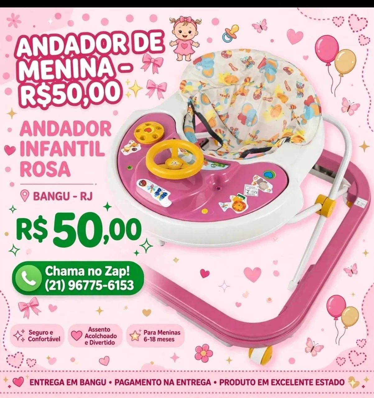 Andador de menina 