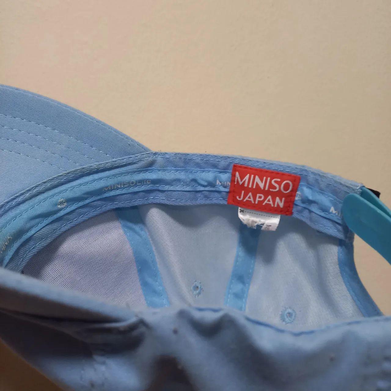 Boné Azul Bebê Miniso Japan - Foto 5