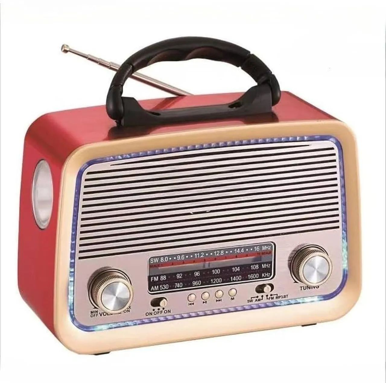 Rádio Estilo Antigo/Retrô com Bluethooth  - Foto 5