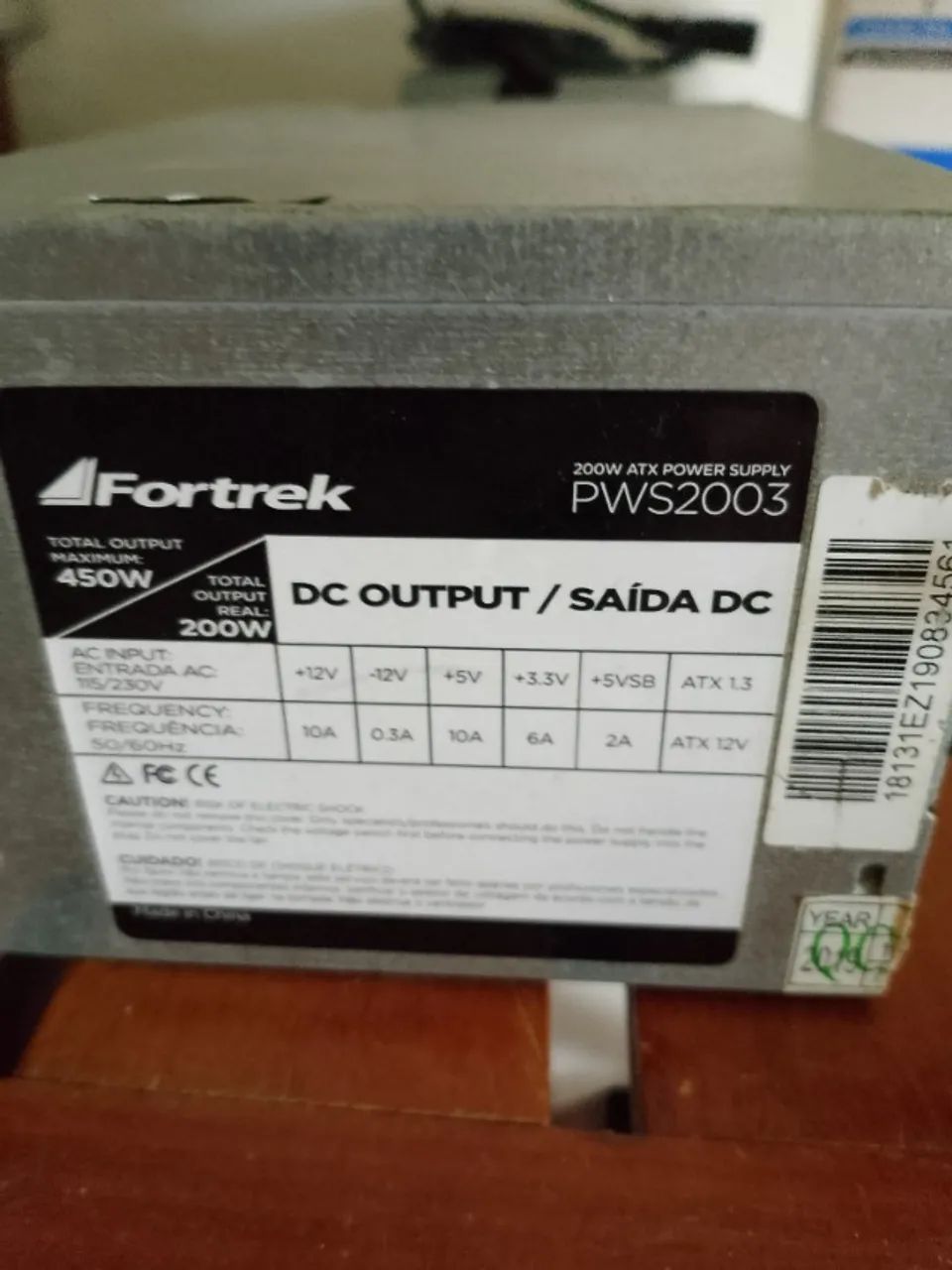 FONTE ATX 200W BIVOLT FORTREK - Foto 2