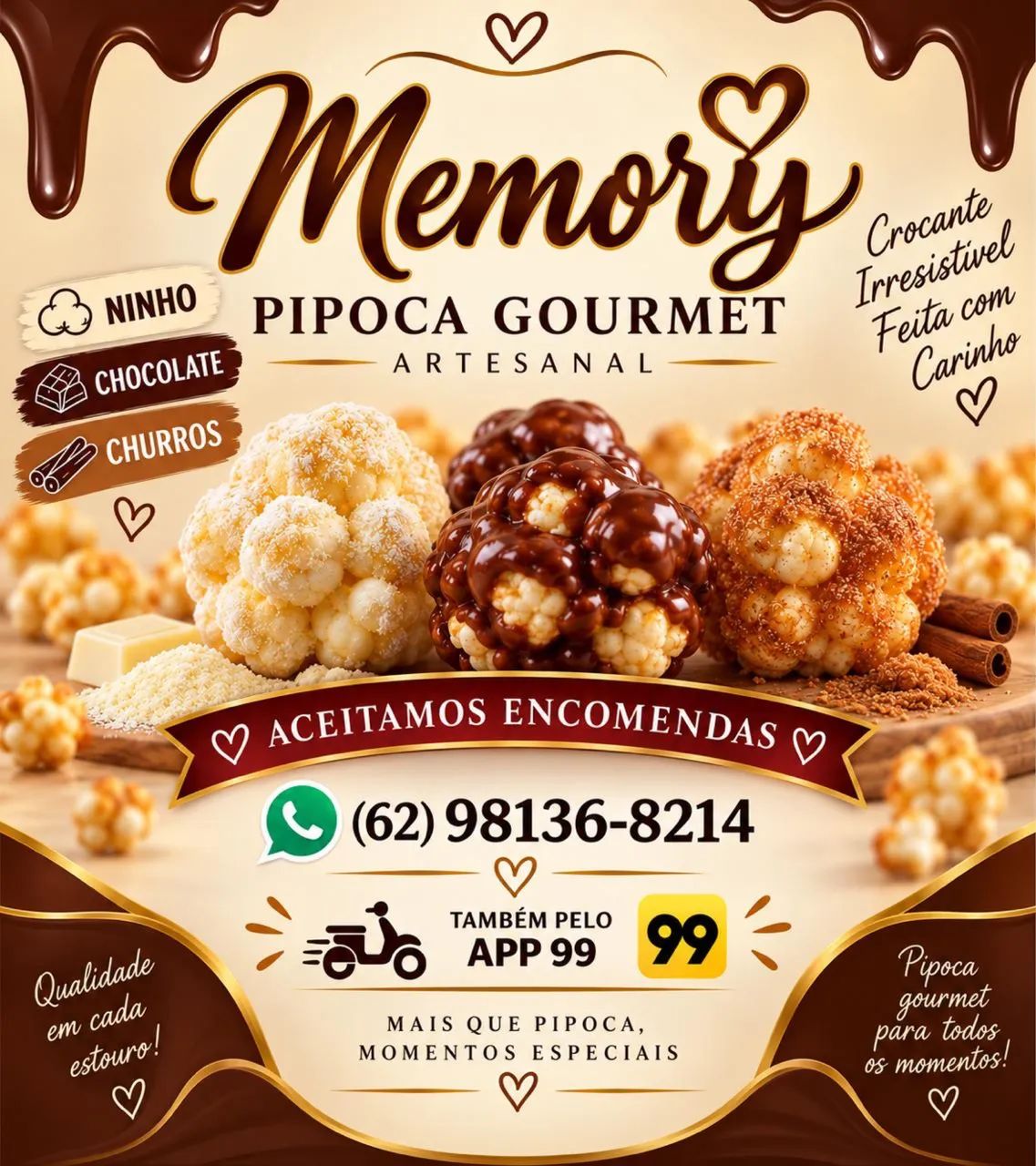 Pipoca gourmet 