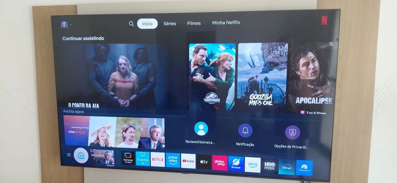 Smart tv 4k Samsung modelo au 7700 70" - Foto 3