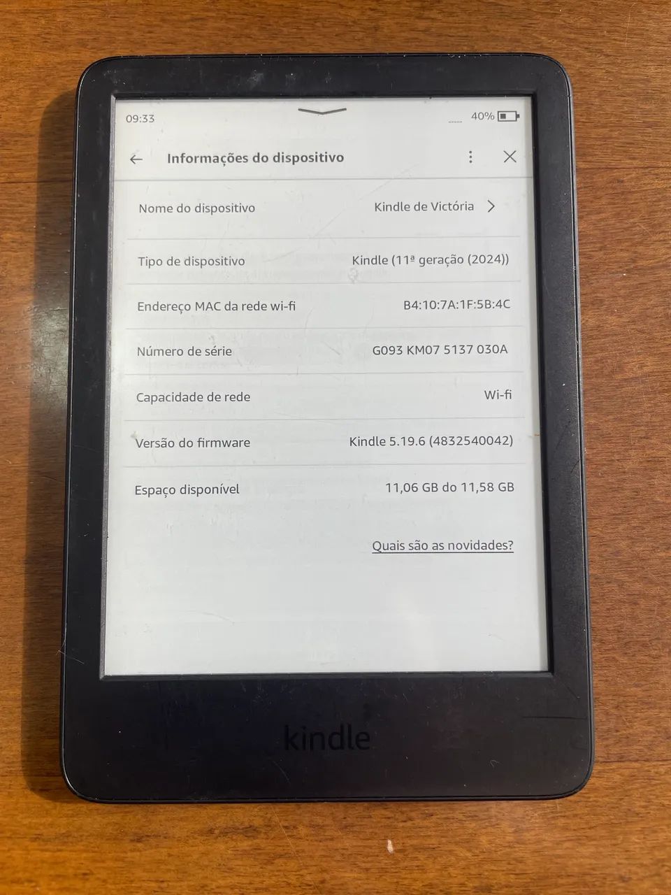 Kindle 11 geração  - Foto 3