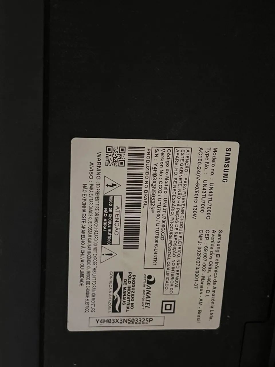 Tv Samsung 43 polegadas com defeito  - Foto 3