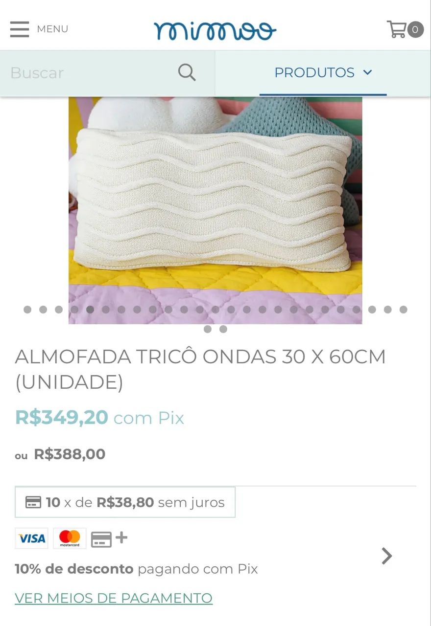 Almofada retangular Rian tricot - Foto 2