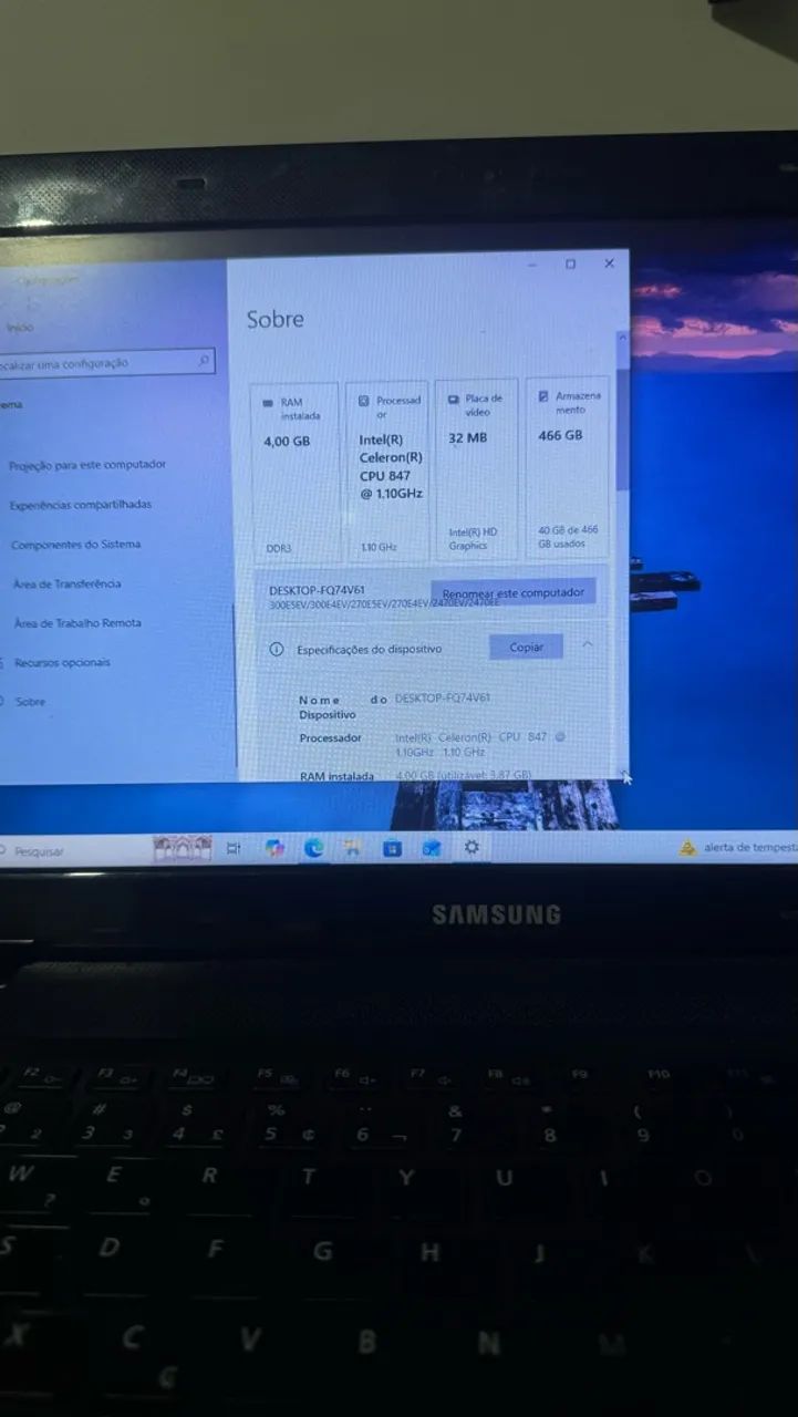 Vende-se notebook da Samsung  - Foto 3