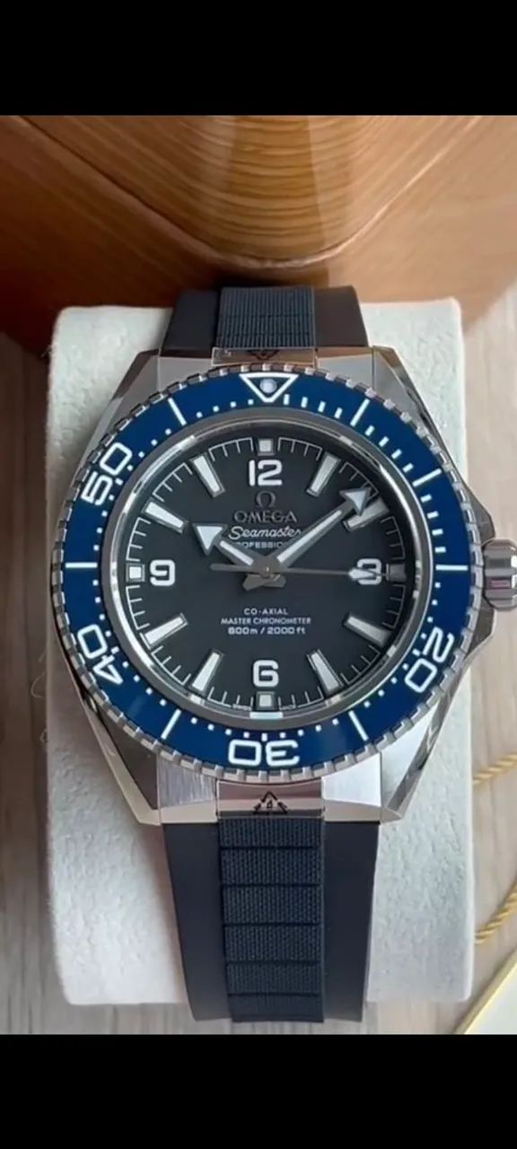 OMEGA Seamaster Planet Ocean 600m/ Bezel- azul/ S.C - Foto 2