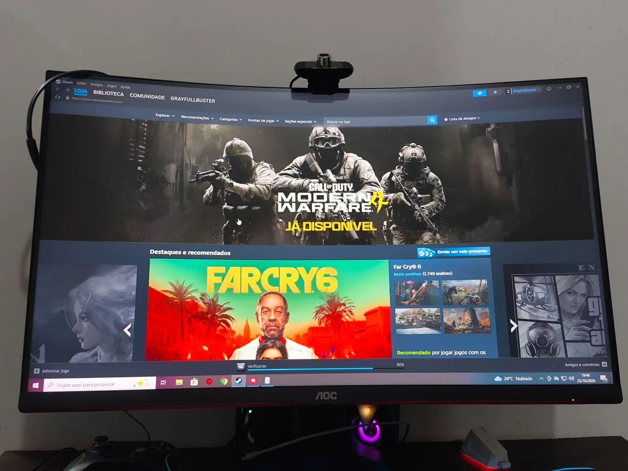 Monitor Gamer AOC 32"