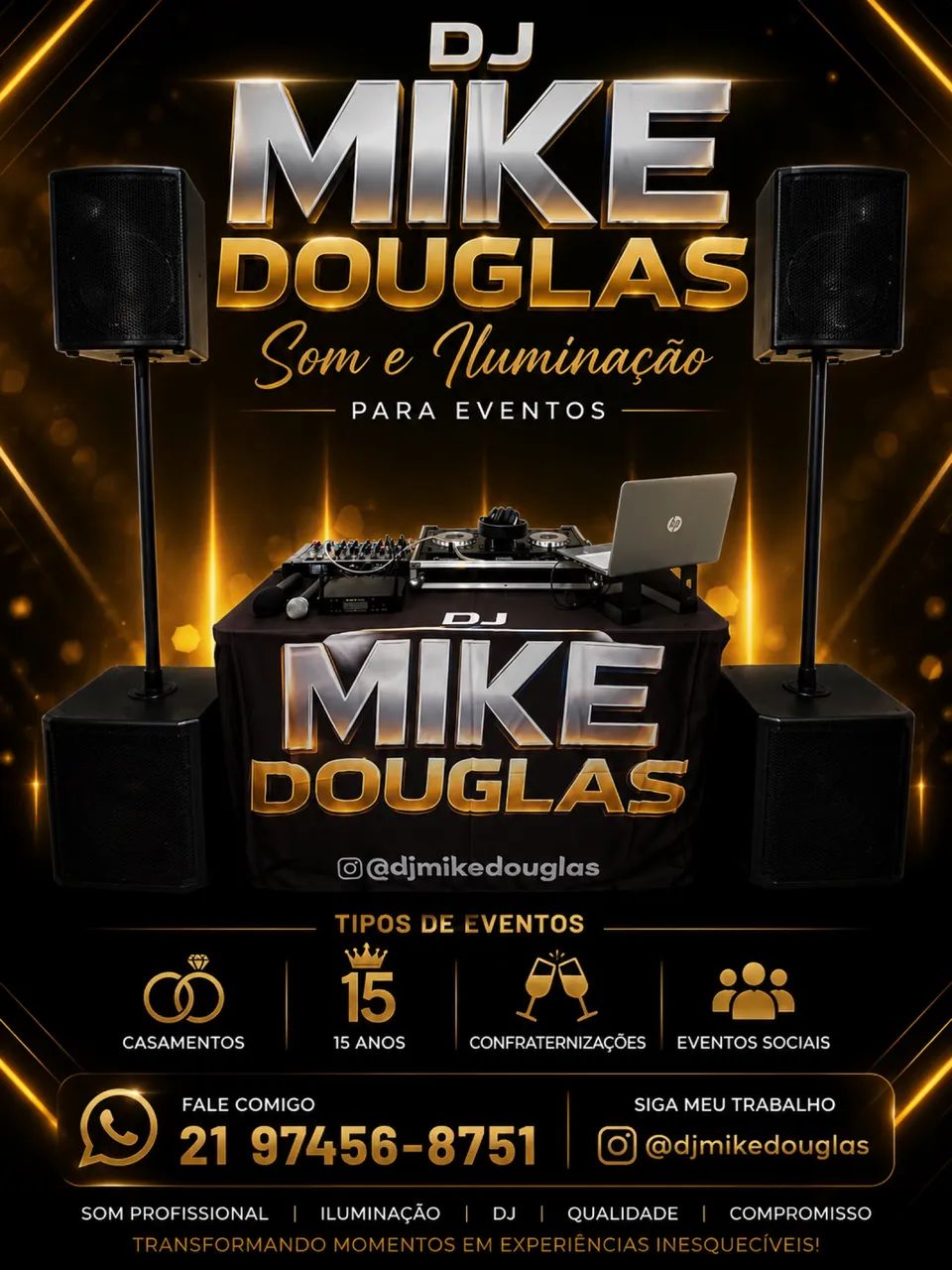 Aluguel de Som+DJ Profissional para Eventos 