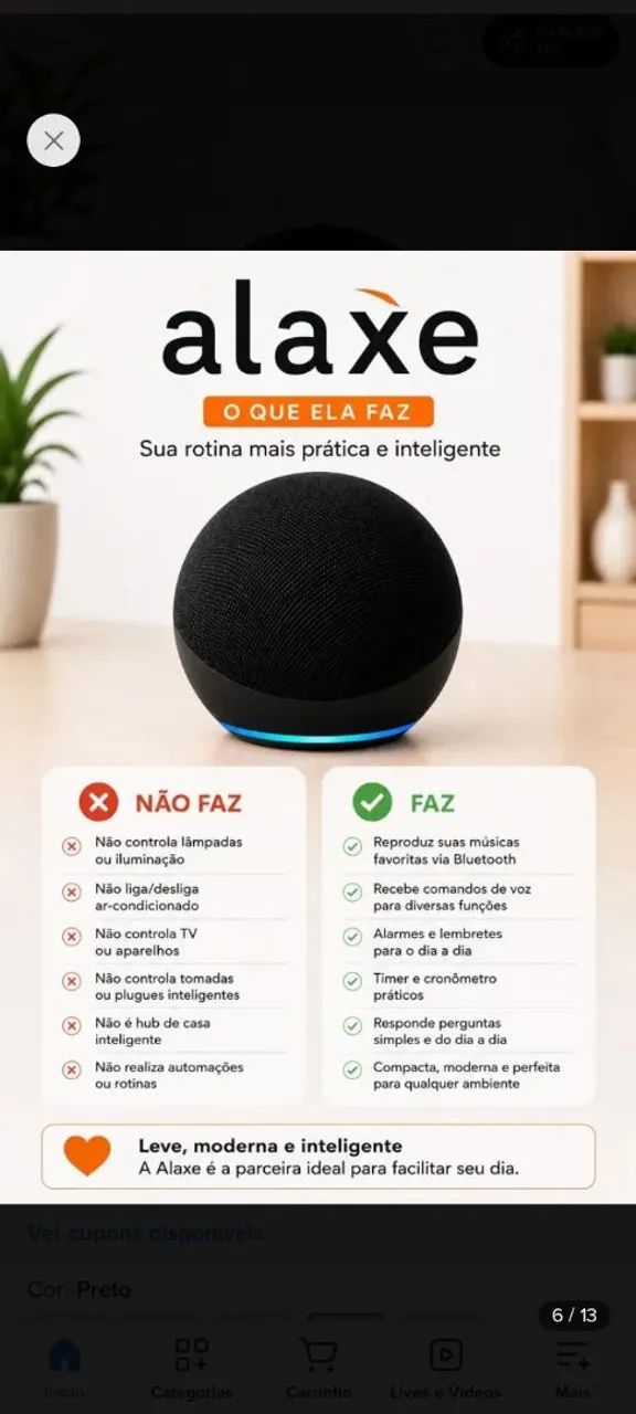 Caixa de som Bluetooth Alaxe