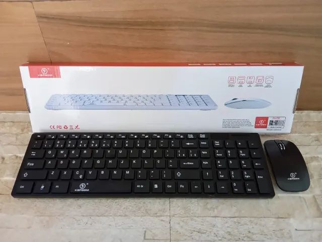 Kit Teclado + Mouse Sem Fio Wireless 2.4ghz 3200dpi Óptico - Foto 4