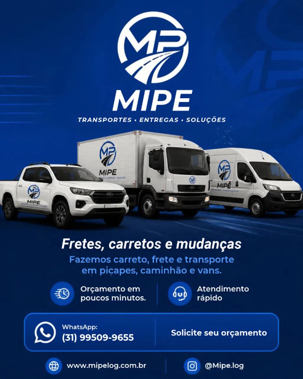 Frete, Carreto, Transportes e Mudanças no Geral