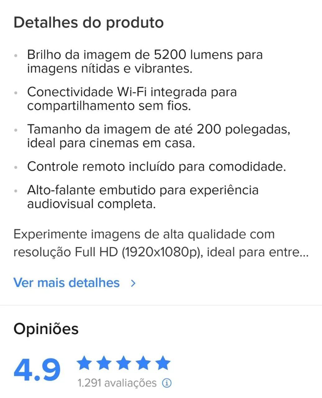 Projetor na caixa , lacrado ainda - Foto 3