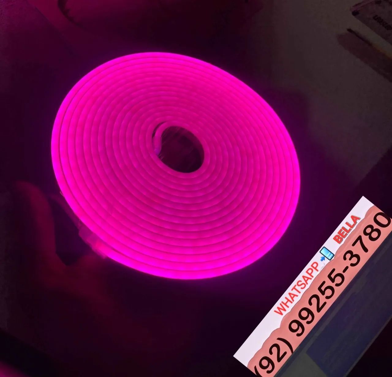 FITAS LED ROSA/VERMELHO DE 5M DECORAÇÃO C/ A FONTE 12W - Foto 2