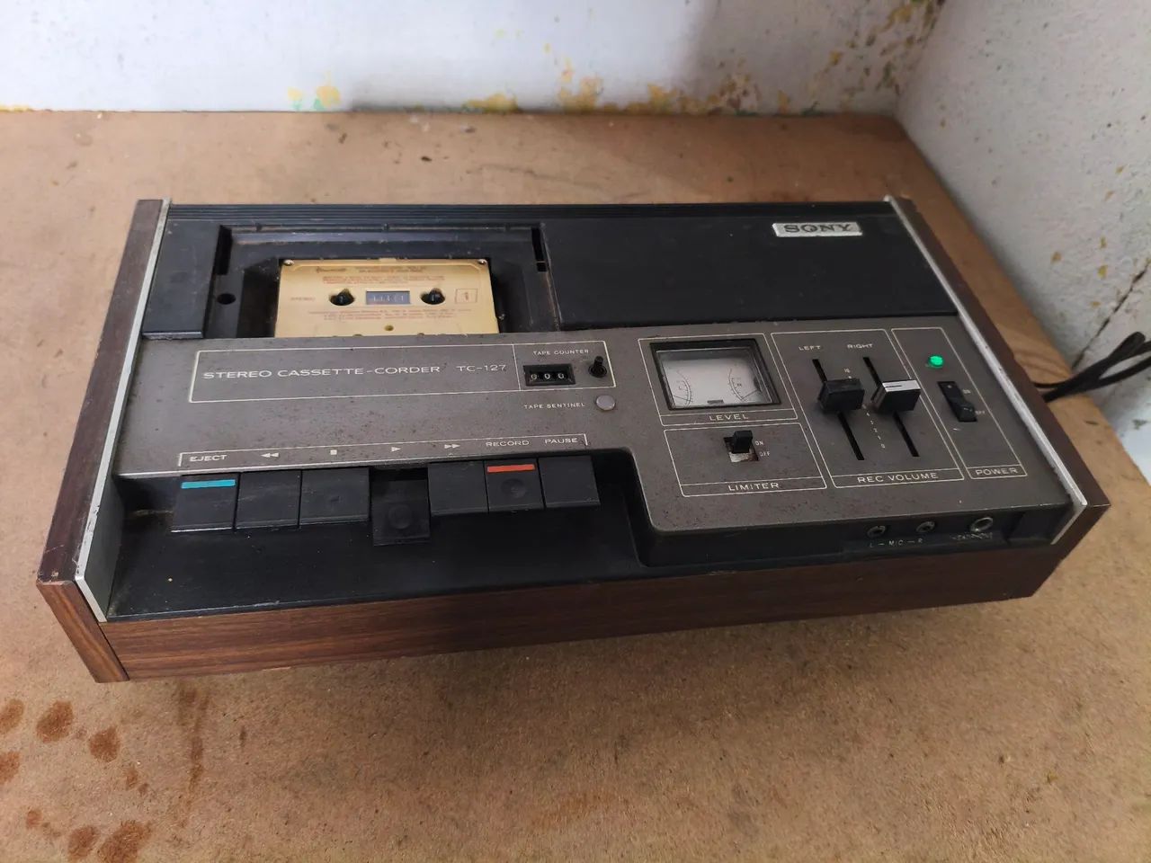 Deck Sony Taperecorder TC-127 - Funcionando 