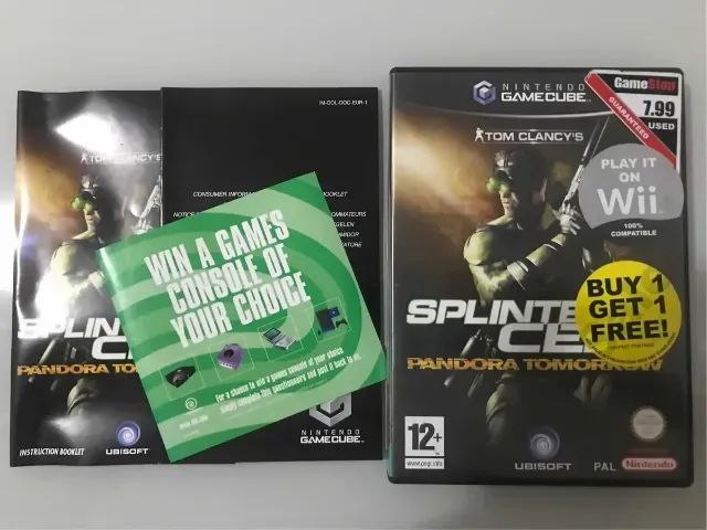 Jogo Splinter Cell - Pandora Gamecube Europeu