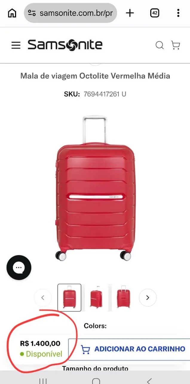 Mala samsonite octolite M NOVA AC CARTAO - Foto 5