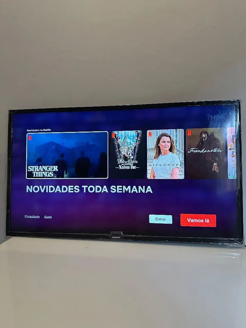 Smart tv Samsung 40 polegadas no plástico 