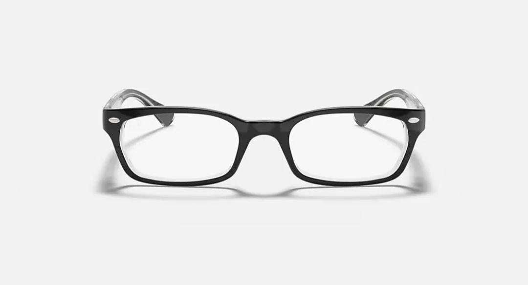 Armação de óculos ray-ban preta com incolor formato retangular - Foto 5