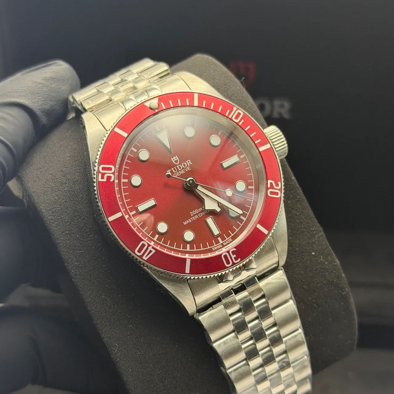 Tudor Black Bay Red 41mm Automático Premium AAA+ Safira - Foto 2