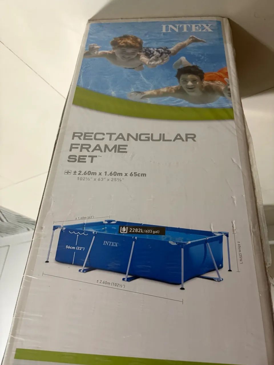 Piscina retangular intex 2282 litros  - Foto 2