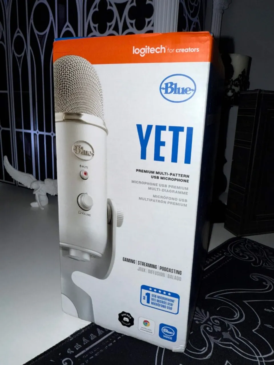 Microfone Blue Yeti USB Microphone - Semi novo, Ótimo estado
