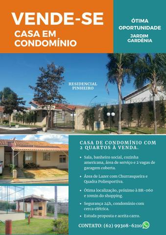 Casa em condomínio, Jd Gardenia, 2/4, 2 garagens, aceita carros na troca - Foto 16
