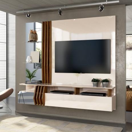 Painel Home Suspenso para TV 55" Bello 100% MDF - Foto 2