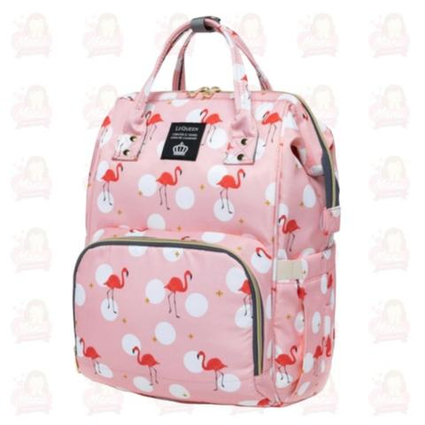 Bolsa para Maternidade estampada Flamingo Lequeen
