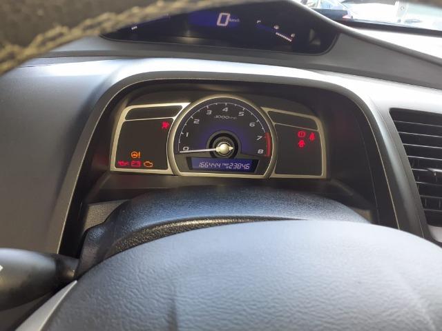 Honda Civic 2010 LXL cinza Manual Flex ipva 2020 total pago - Foto 8