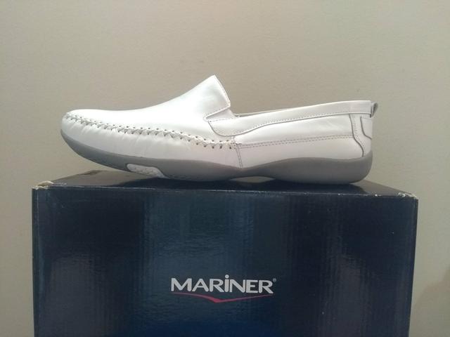 Sapato Branco Tipo Mocassim Branco 43 - Foto 4