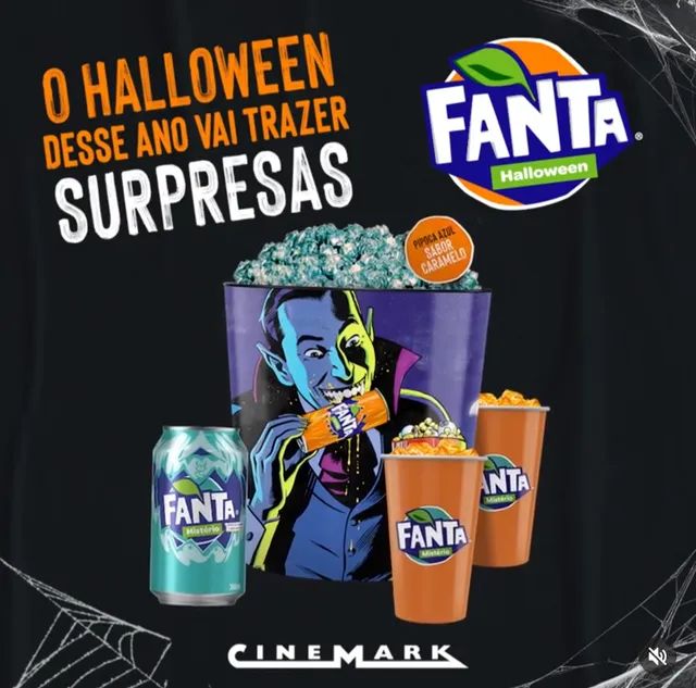 Balde Fanta Halloween Cinemark (Oficial Coca-Cola 2022) - Foto 2